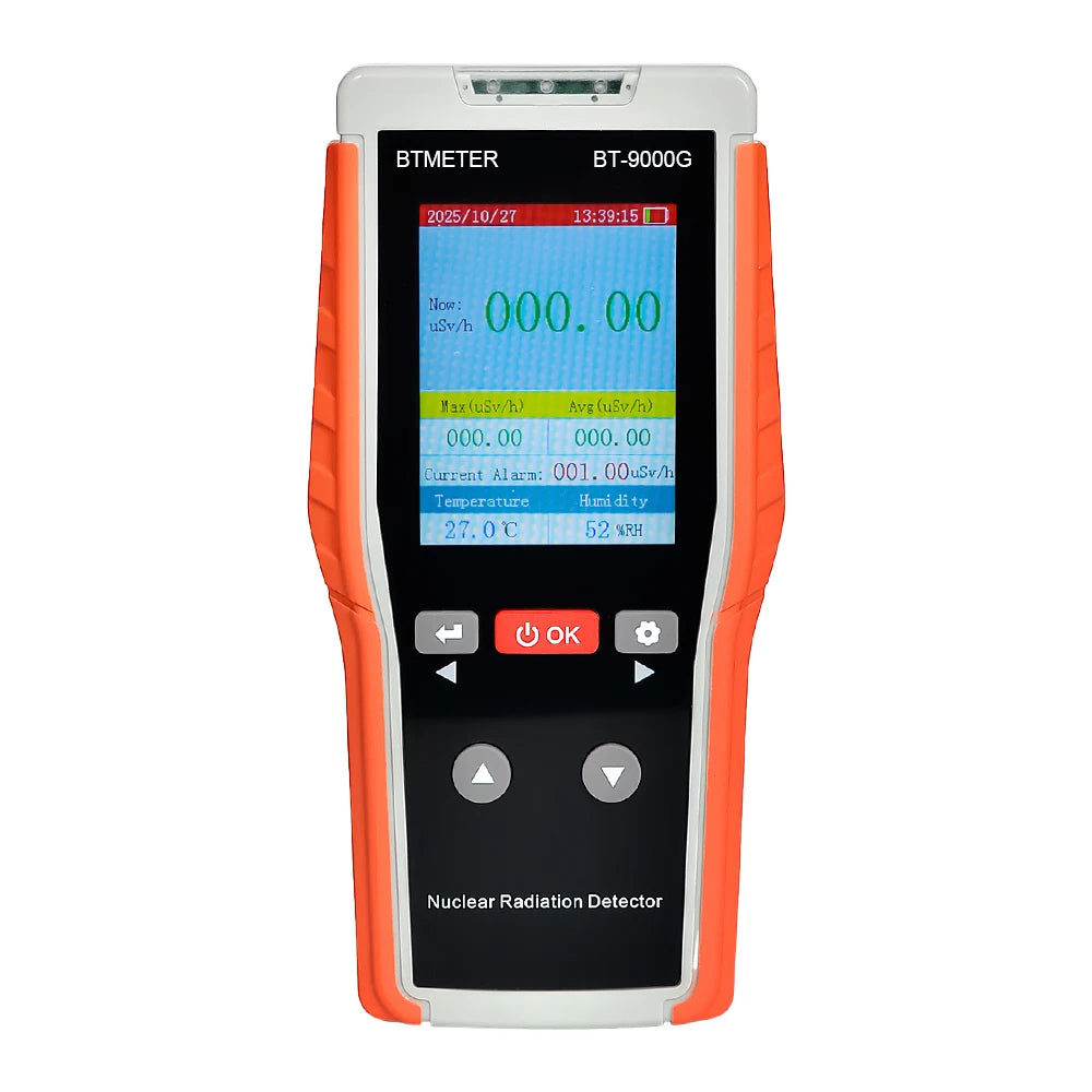 γ/X/β Rays, Nuclear Radiation Detection Equipment, Geiger Counter, 0.00–10,000 µSv/h, Audible, Visual & Vibrating Alarm