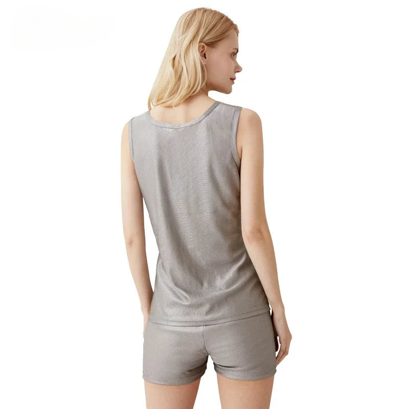 Anti-radiation Women's Underwear 100% Silver Fiber Knitted Fabric 5g Communication Base Station EMF Shielding Underwear