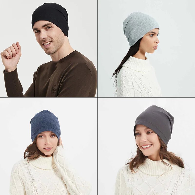 Anti Radiation Faraday EMF Protective Beanies Women Men Anti Radiation Cap Half Silver Fiber RFID Blocking Electromagnetic Hat