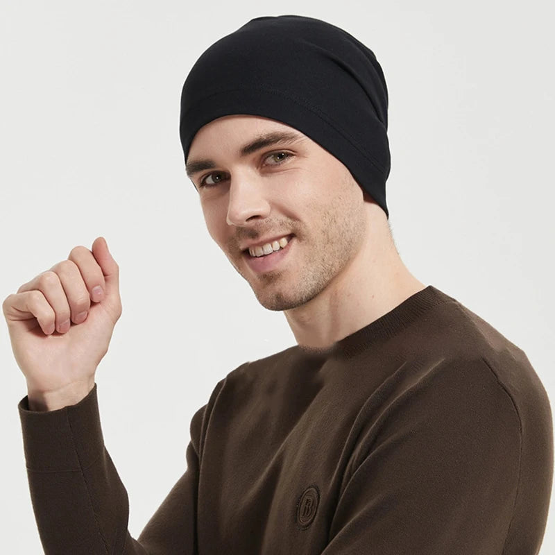 Anti Radiation Faraday EMF Protective Beanies Women Men Anti Radiation Cap Half Silver Fiber RFID Blocking Electromagnetic Hat