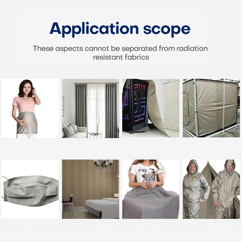 Self-adhesive Anti-radiation Fabric Signal Blocking Material Faraday Fabric RFID/RF Copper/Nickel EMF Protection Cloth