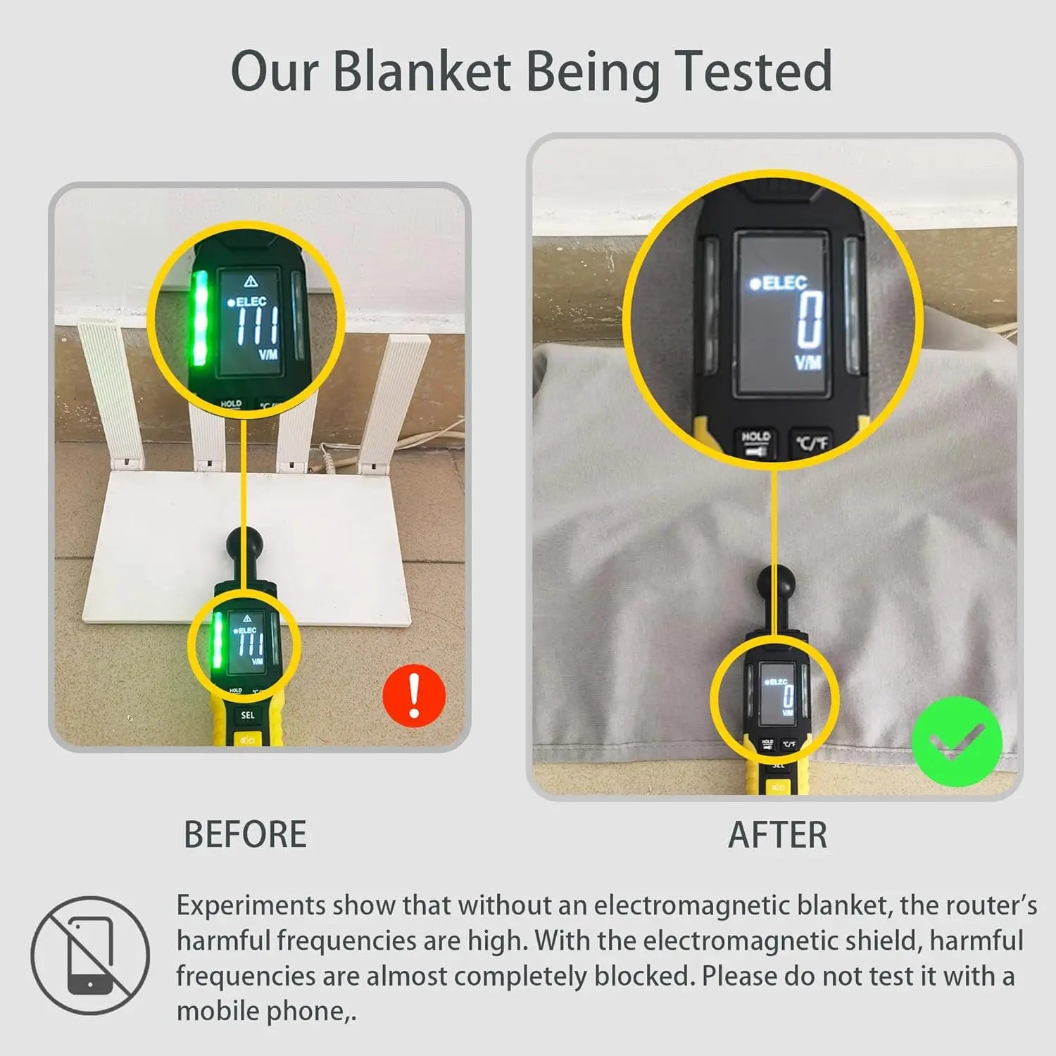 Anti-radiation Blanket EMF Protection Body Cover Radiation Shielding Conductive Copper Fiber Faraday Fabric Pad Block Signal