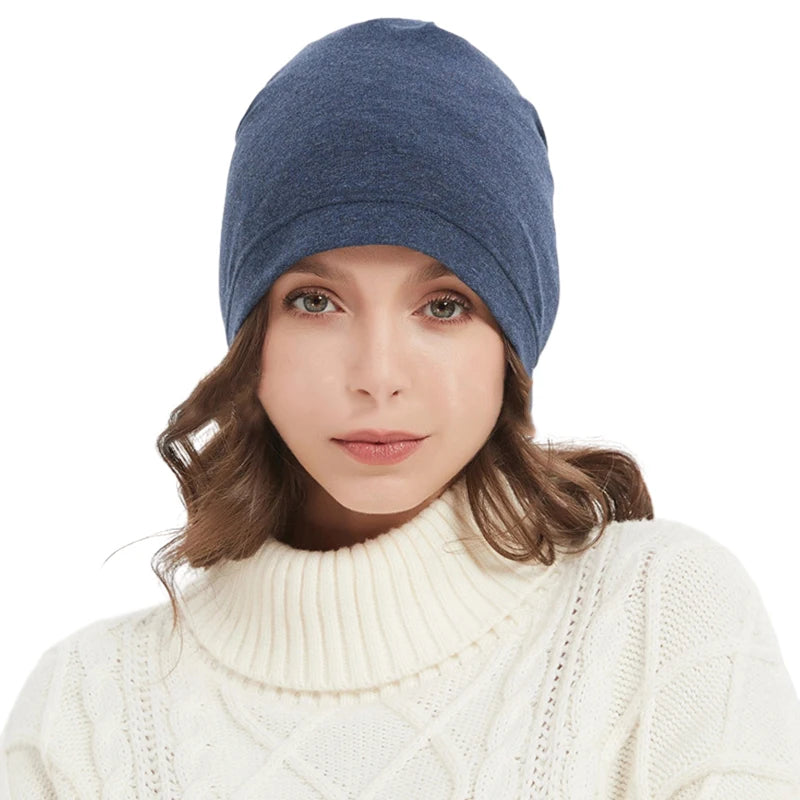 Anti Radiation Faraday EMF Protective Beanies Women Men Anti Radiation Cap Half Silver Fiber RFID Blocking Electromagnetic Hat