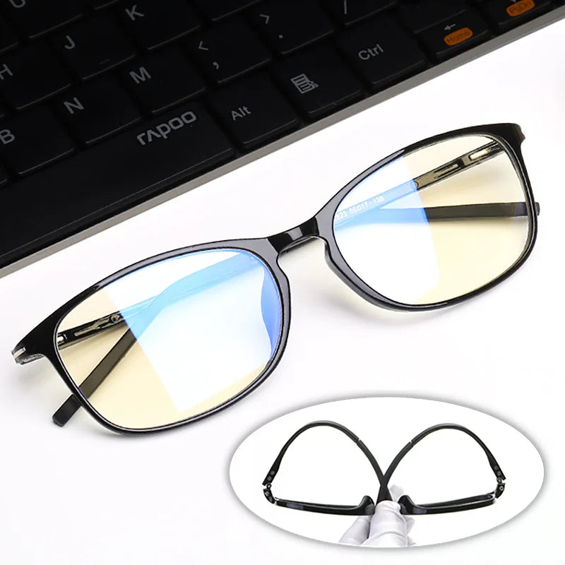 Anti Blue Light Glasses Men Radiation Women TR90 Computer  Gaming Square Frame Ray Blocking  Cute Eyeglasses